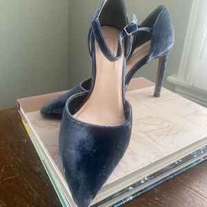 Blue Velvet heels